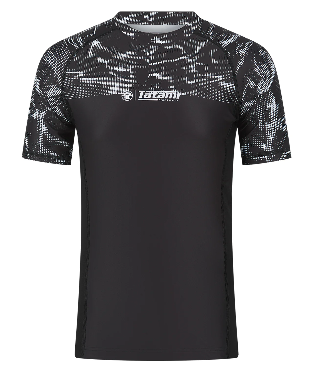 Smoke Short Sleeve Rash Guard - Black