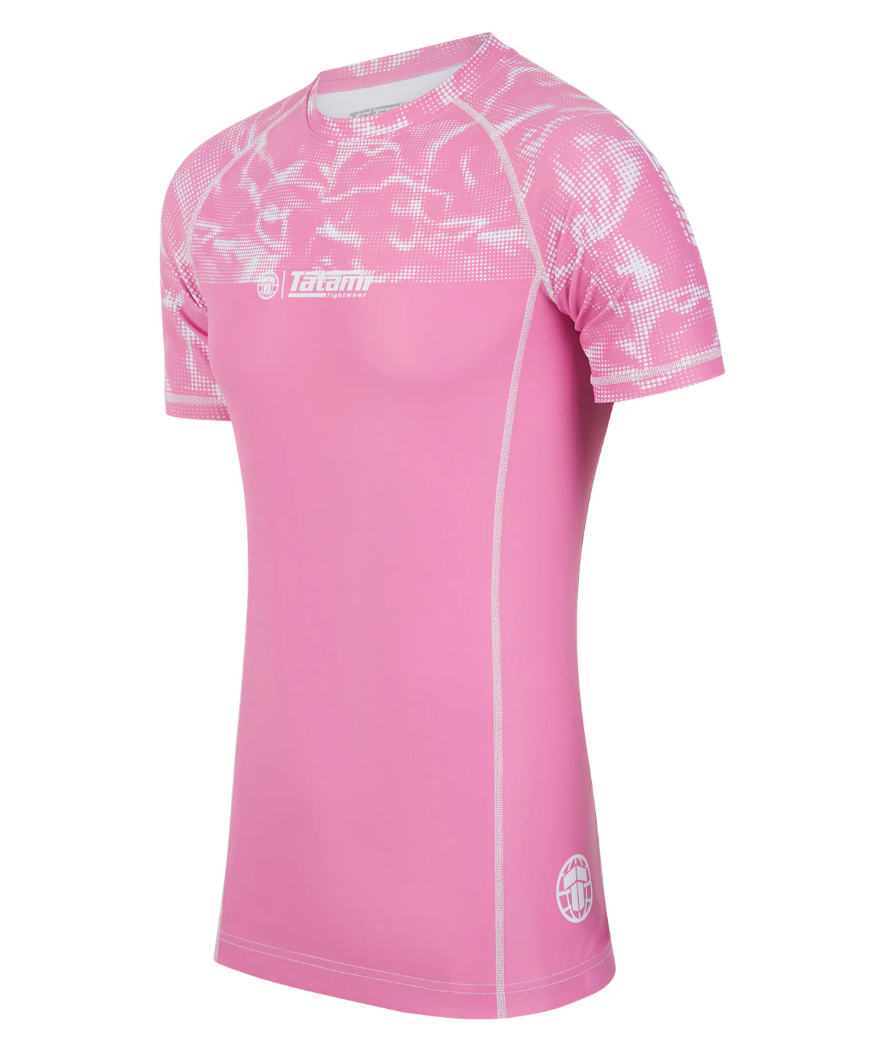Smoke Short Sleeve Rash Guard - Pink - Image 2