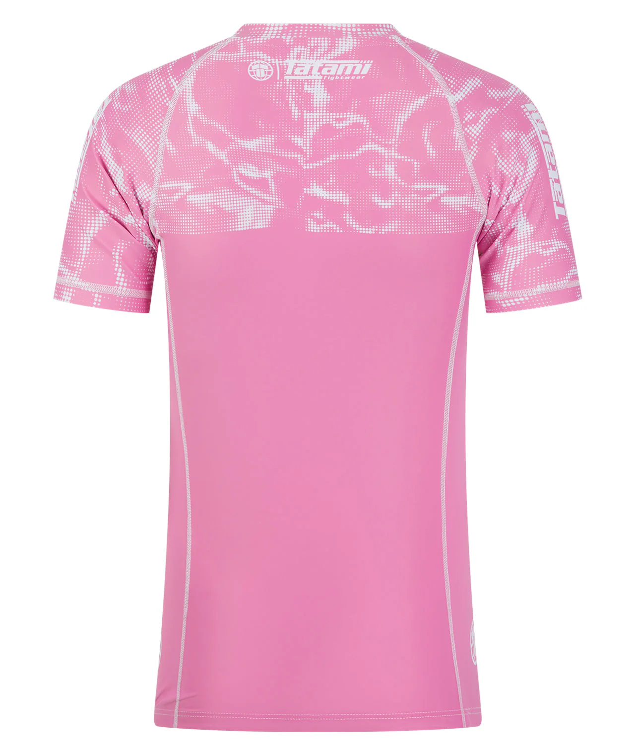 Smoke Short Sleeve Rash Guard - Pink - Image 3