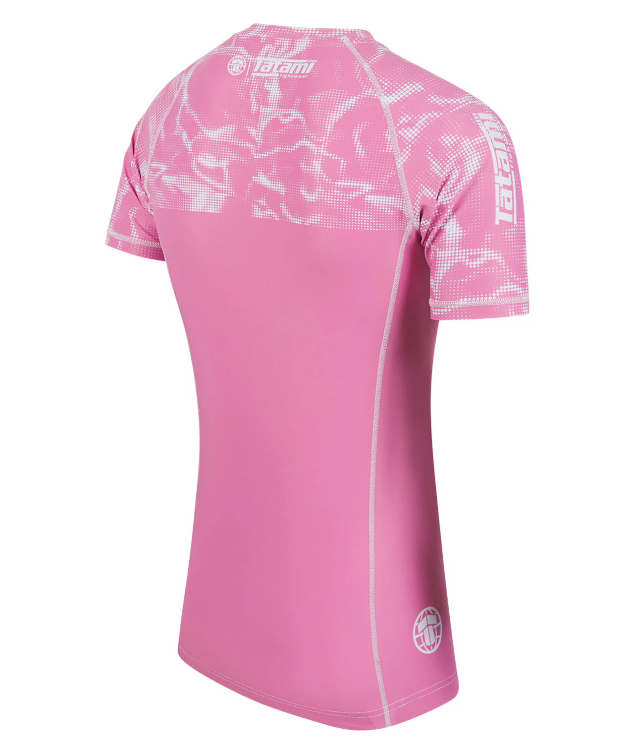 Smoke Short Sleeve Rash Guard - Pink - Image 4