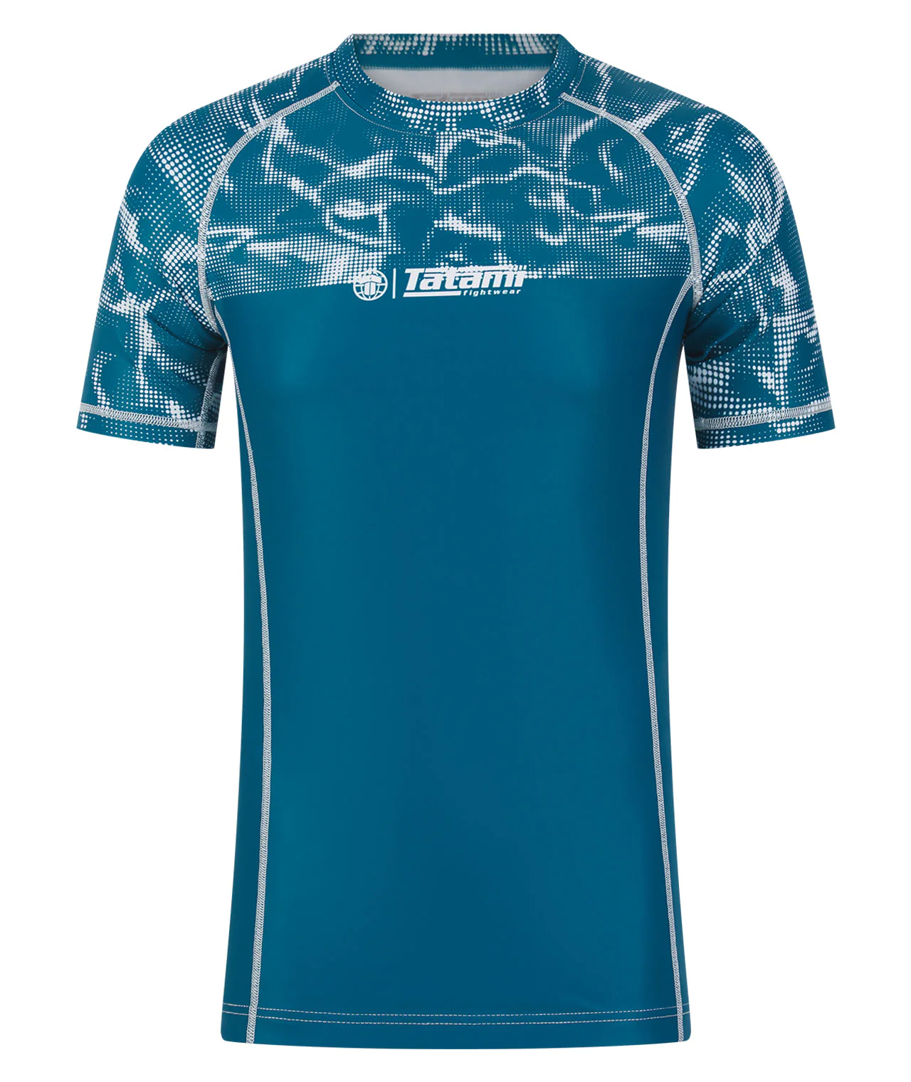 Smoke Short Sleeve Rash Guard - Teal
